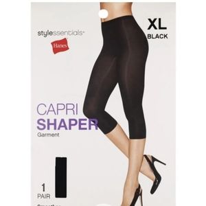 2213 NEW WOMEN'S CAPRI SHAPER BLACK SIZE XL